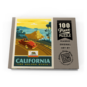 Darstellung des Puzzle Motivs California: The Golden State (Coastline) 100 Puzzle Schachtel Ansicht3