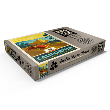 Darstellung des Puzzle Motivs California: The Golden State (Coastline) 500 Puzzle Schachtel Ansicht1
