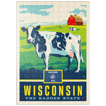 Darstellung des Puzzle Motivs puzzleplate Wisconsin: The Badger State 200 Puzzle
