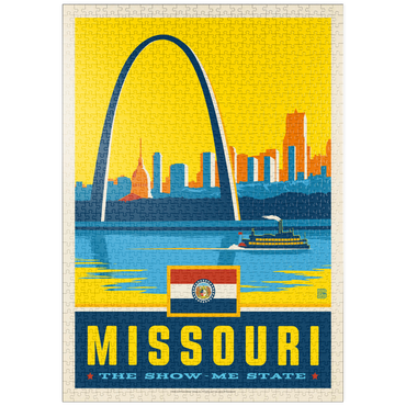 Darstellung des Puzzle Motivs puzzleplate Missouri: The Show-Me State 1000 Puzzle