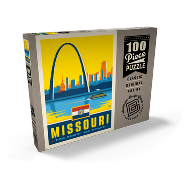 Darstellung des Puzzle Motivs Missouri: The Show-Me State 100 Puzzle Schachtel Ansicht2
