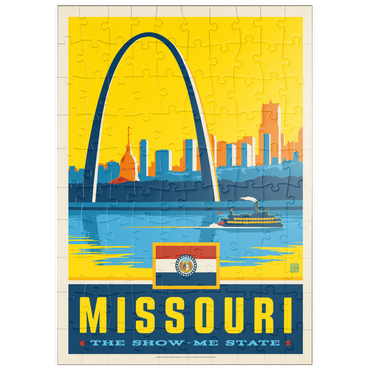 Darstellung des Puzzle Motivs puzzleplate Missouri: The Show-Me State 100 Puzzle