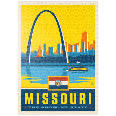Darstellung des Puzzle Motivs puzzleplate Missouri: The Show-Me State 500 Puzzle