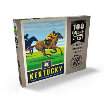 Darstellung des Puzzle Motivs Kentucky: The Bluegrass State 100 Puzzle Schachtel Ansicht2