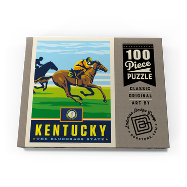 Darstellung des Puzzle Motivs Kentucky: The Bluegrass State 100 Puzzle Schachtel Ansicht3