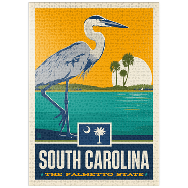 Darstellung des Puzzle Motivs puzzleplate South Carolina: The Palmetto State 1000 Puzzle