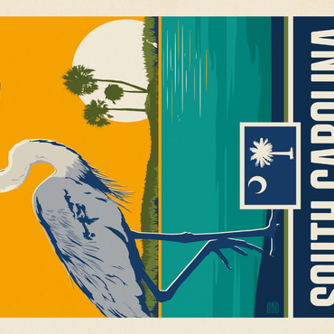 Darstellung des Puzzle Motivs South Carolina: The Palmetto State 1000 Puzzle 3D Modell