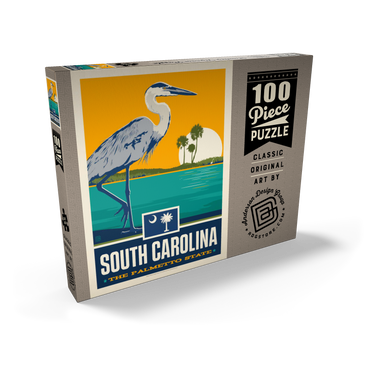 Darstellung des Puzzle Motivs South Carolina: The Palmetto State 100 Puzzle Schachtel Ansicht2