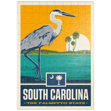 Darstellung des Puzzle Motivs puzzleplate South Carolina: The Palmetto State 100 Puzzle