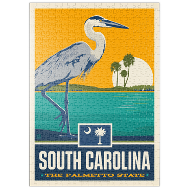 Darstellung des Puzzle Motivs puzzleplate South Carolina: The Palmetto State 500 Puzzle