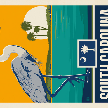 Darstellung des Puzzle Motivs South Carolina: The Palmetto State 500 Puzzle 3D Modell