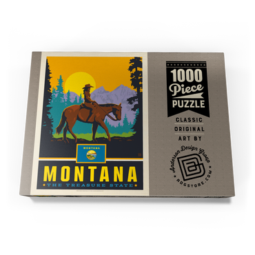 Darstellung des Puzzle Motivs Montana: The Treasure State 1000 Puzzle Schachtel Ansicht3