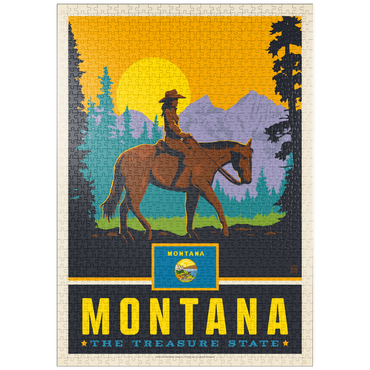 Darstellung des Puzzle Motivs puzzleplate Montana: The Treasure State 1000 Puzzle