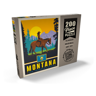 Darstellung des Puzzle Motivs Montana: The Treasure State 200 Puzzle Schachtel Ansicht2