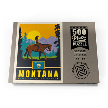 Darstellung des Puzzle Motivs Montana: The Treasure State 500 Puzzle Schachtel Ansicht3