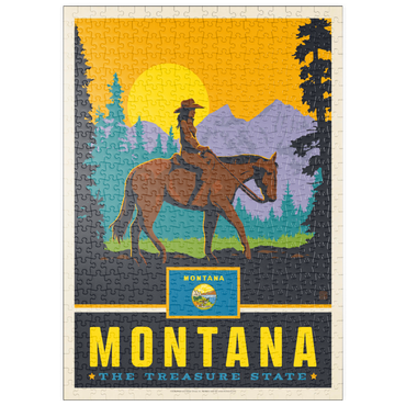 Darstellung des Puzzle Motivs puzzleplate Montana: The Treasure State 500 Puzzle
