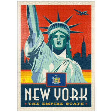 Darstellung des Puzzle Motivs puzzleplate New York: The Empire State 1000 Puzzle