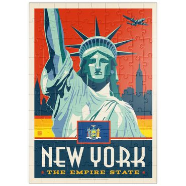 Darstellung des Puzzle Motivs puzzleplate New York: The Empire State 100 Puzzle