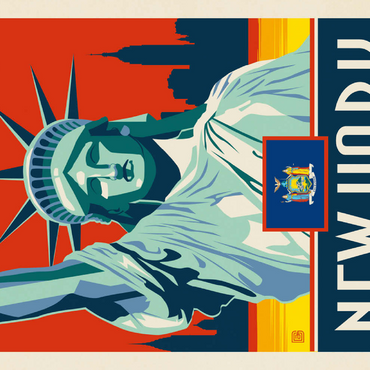 Darstellung des Puzzle Motivs New York: The Empire State 100 Puzzle 3D Modell