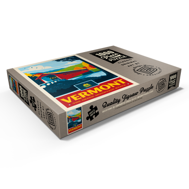 Darstellung des Puzzle Motivs Vermont: The Green Mountain State 1000 Puzzle Schachtel Ansicht1