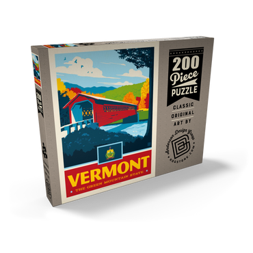 Darstellung des Puzzle Motivs Vermont: The Green Mountain State 200 Puzzle Schachtel Ansicht2