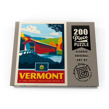 Darstellung des Puzzle Motivs Vermont: The Green Mountain State 200 Puzzle Schachtel Ansicht3