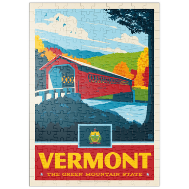 Darstellung des Puzzle Motivs puzzleplate Vermont: The Green Mountain State 200 Puzzle