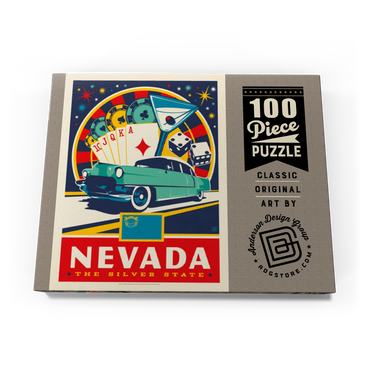 Darstellung des Puzzle Motivs Nevada: The Silver State 100 Puzzle Schachtel Ansicht3