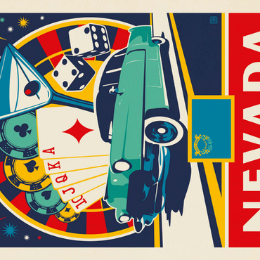 Darstellung des Puzzle Motivs Nevada: The Silver State 200 Puzzle 3D Modell