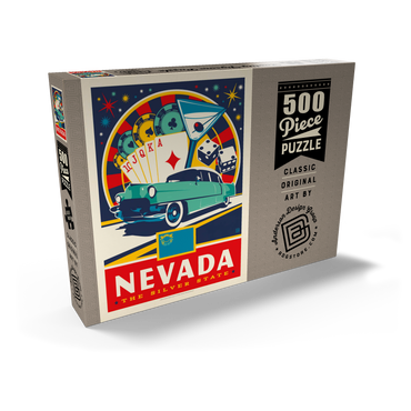 Darstellung des Puzzle Motivs Nevada: The Silver State 500 Puzzle Schachtel Ansicht2