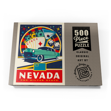 Darstellung des Puzzle Motivs Nevada: The Silver State 500 Puzzle Schachtel Ansicht3