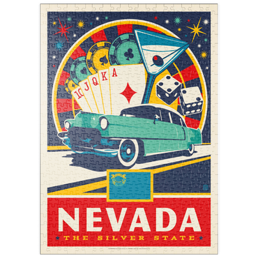 Darstellung des Puzzle Motivs puzzleplate Nevada: The Silver State 500 Puzzle