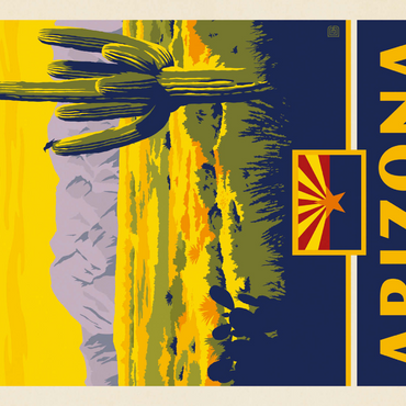 Darstellung des Puzzle Motivs Arizona: The Grand Canyon State 1000 Puzzle 3D Modell