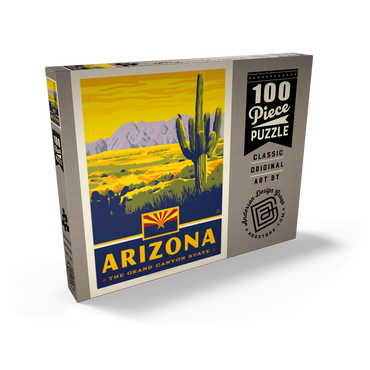 Darstellung des Puzzle Motivs Arizona: The Grand Canyon State 100 Puzzle Schachtel Ansicht2