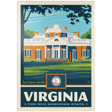 Darstellung des Puzzle Motivs puzzleplate Virginia: The Old Dominion State 1000 Puzzle