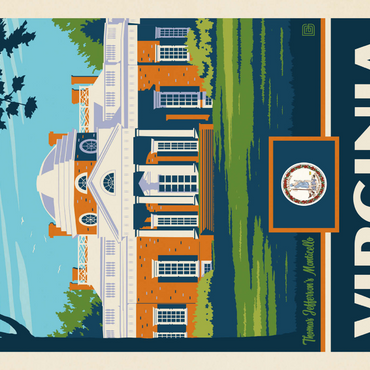 Darstellung des Puzzle Motivs Virginia: The Old Dominion State 1000 Puzzle 3D Modell