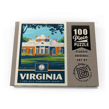 Darstellung des Puzzle Motivs Virginia: The Old Dominion State 100 Puzzle Schachtel Ansicht3