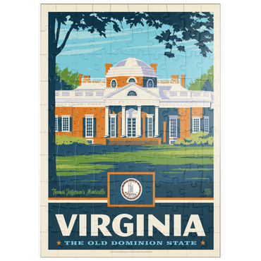 Darstellung des Puzzle Motivs puzzleplate Virginia: The Old Dominion State 100 Puzzle