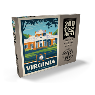 Darstellung des Puzzle Motivs Virginia: The Old Dominion State 200 Puzzle Schachtel Ansicht2