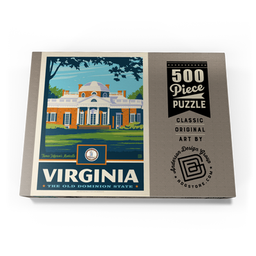 Darstellung des Puzzle Motivs Virginia: The Old Dominion State 500 Puzzle Schachtel Ansicht3