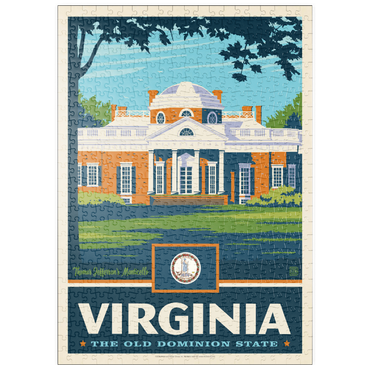 Darstellung des Puzzle Motivs puzzleplate Virginia: The Old Dominion State 500 Puzzle