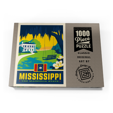 Darstellung des Puzzle Motivs Mississippi: The Magnolia State 1000 Puzzle Schachtel Ansicht3