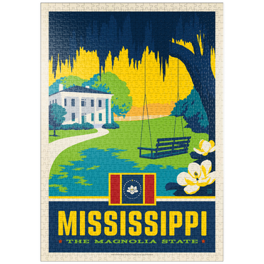 Darstellung des Puzzle Motivs puzzleplate Mississippi: The Magnolia State 1000 Puzzle