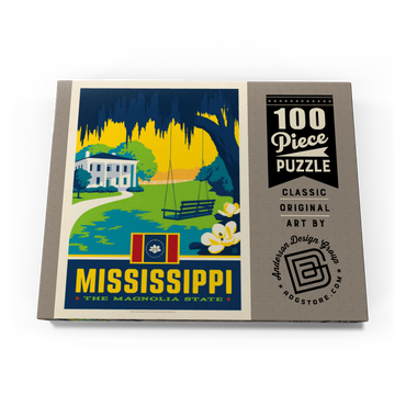 Darstellung des Puzzle Motivs Mississippi: The Magnolia State 100 Puzzle Schachtel Ansicht3