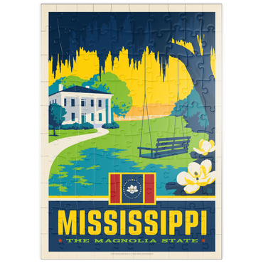 Darstellung des Puzzle Motivs puzzleplate Mississippi: The Magnolia State 100 Puzzle