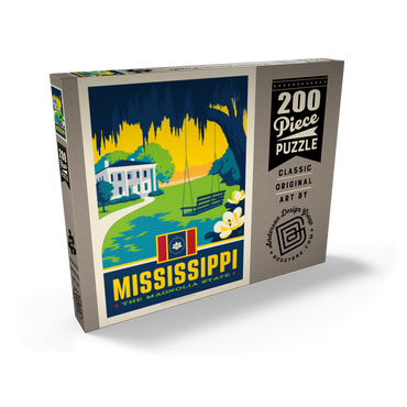 Darstellung des Puzzle Motivs Mississippi: The Magnolia State 200 Puzzle Schachtel Ansicht2