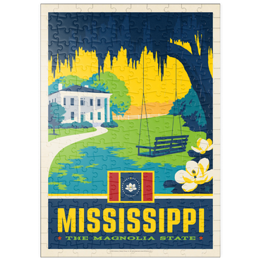 Darstellung des Puzzle Motivs puzzleplate Mississippi: The Magnolia State 200 Puzzle