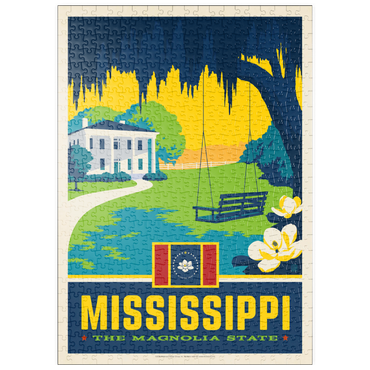 Darstellung des Puzzle Motivs puzzleplate Mississippi: The Magnolia State 500 Puzzle