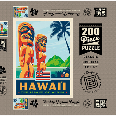 Darstellung des Puzzle Motivs Hawai’i: The Island Of Aloha 200 Puzzle Schachtel 3D Modell