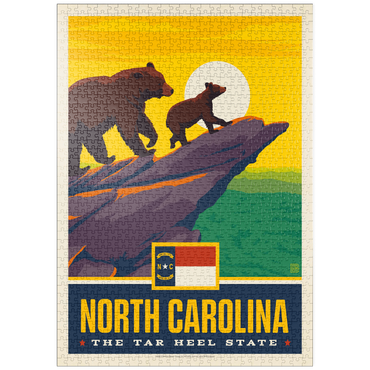 Darstellung des Puzzle Motivs puzzleplate North Carolina: The Tar Heel State 1000 Puzzle